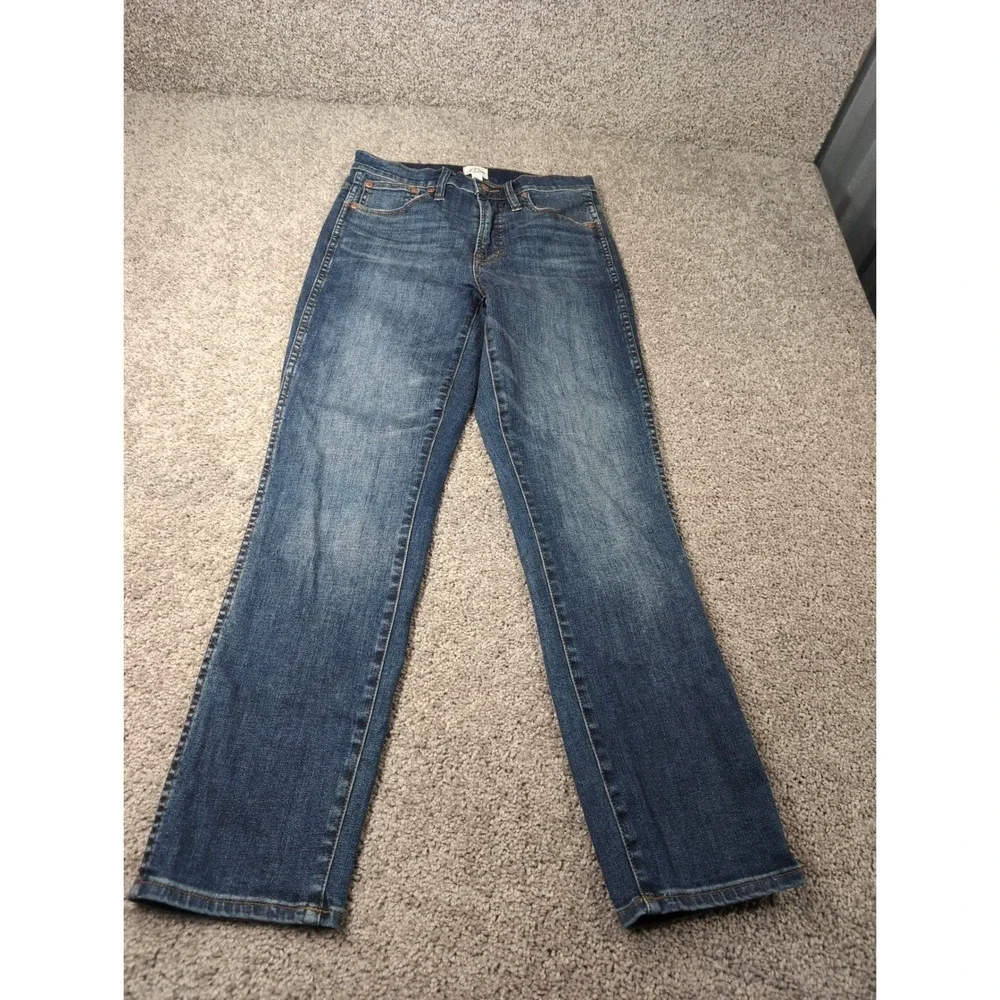 J.Crew Vintage Straight Jeans Womens 26 Medium Wash Blue Denim‎ Pants